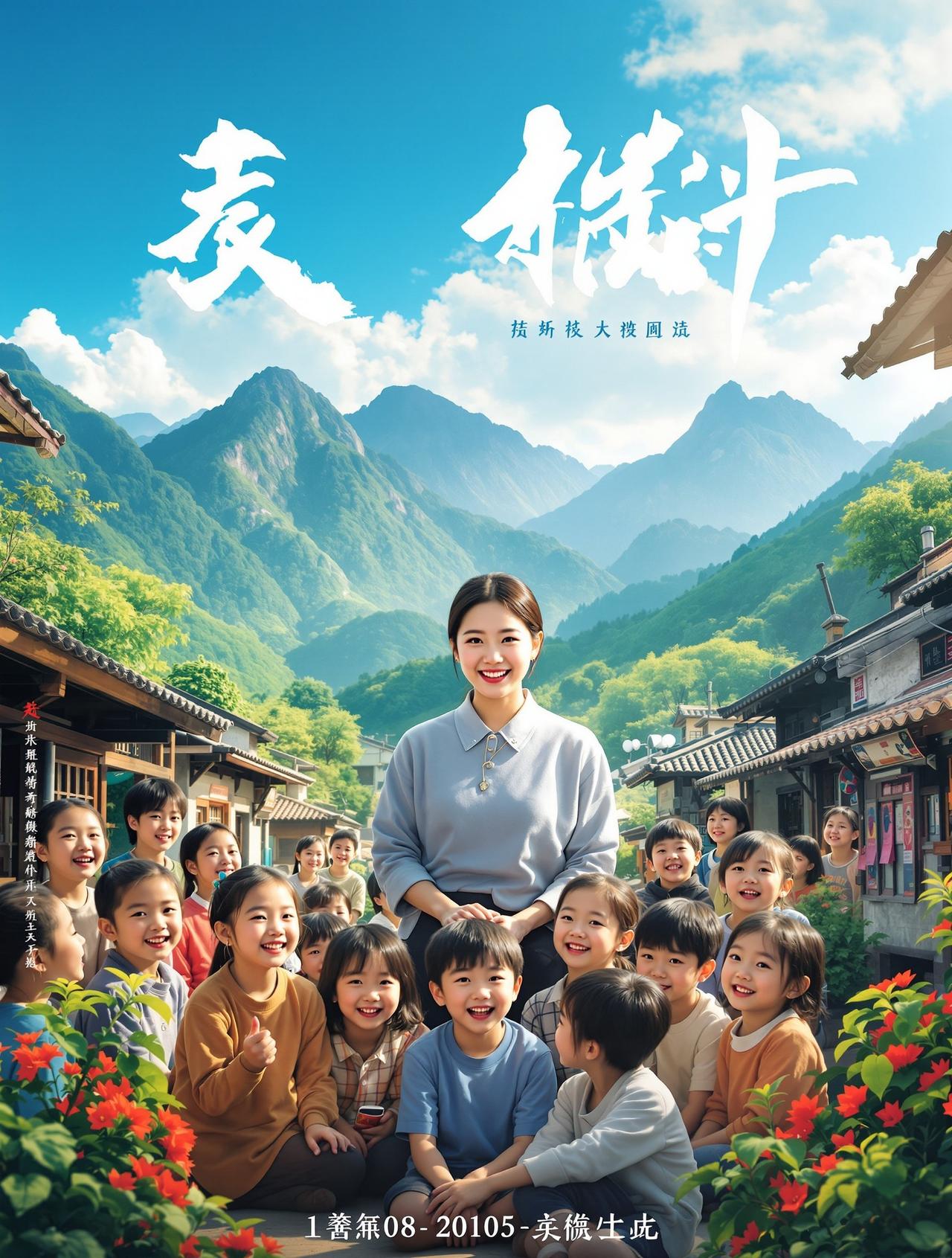 短剧免费观看红果漫剧作品《山那边》海报 - 乡村温情题材短剧